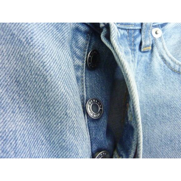 Everlane The Cheeky Jean 24 Crop Light Wash Denim Button Fly - Picture 3 of 8